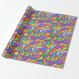 Braunbogen Geometrisches Glas Geburtstag Geschenkpapier