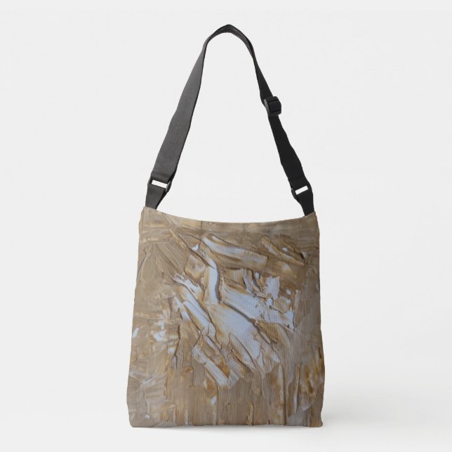 Braune abstrakte Tasche (Vorderseite)