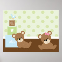 Braune Bären Kids Wall Decke