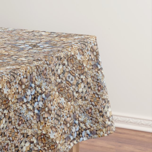 Braune beige Steine Tischdecke (Beispiel)
