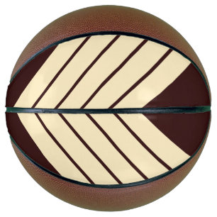 Braune beige Streifen 70er 80er Classic Retro Stre Basketball