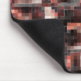 Braune bis lachsfarbene, weiße, graue Fliesen Mousepad