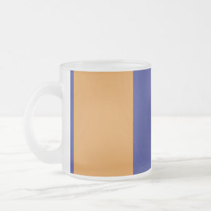 Braune, blau-weiße Streifen Mattglastasse