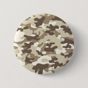 Braune Camouflage Button
