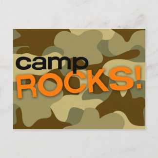 Braune Camouflage CAMP ROCKS! Postkarte