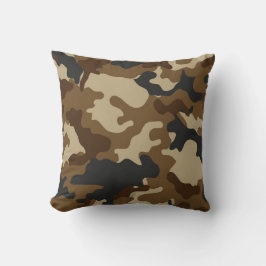 Braune Camouflage Kissen