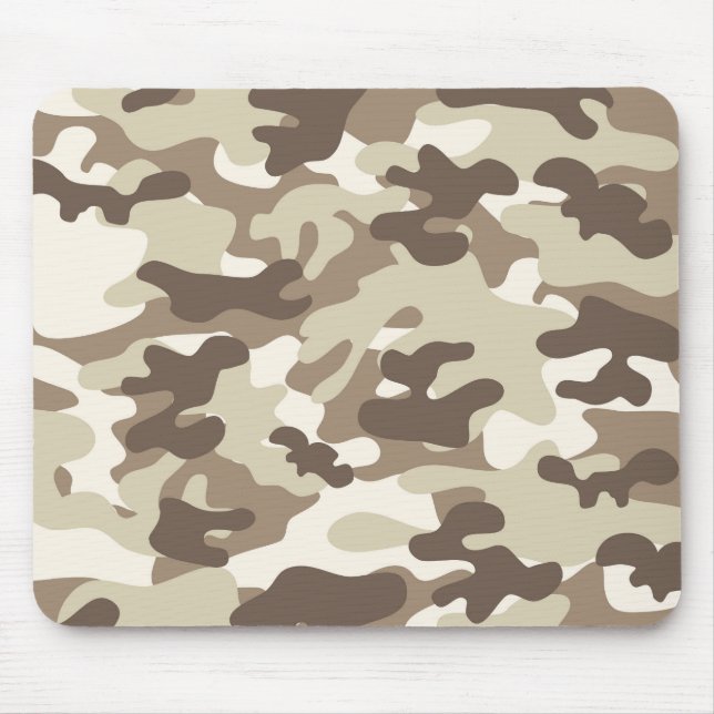 Braune Camouflage Mousepad (Vorne)
