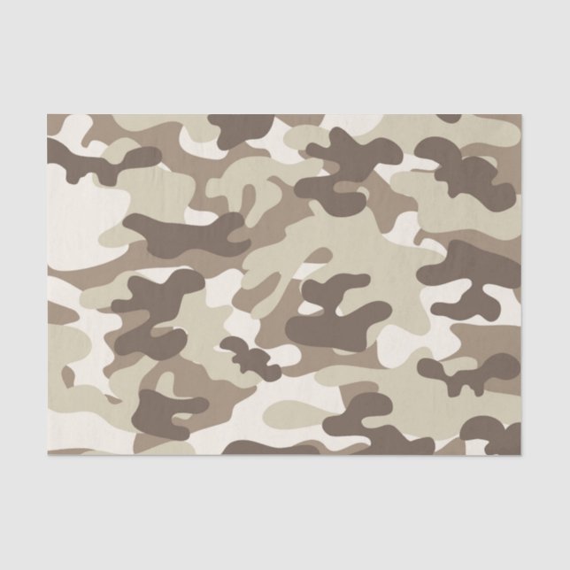 Braune Camouflage Seidenpapier (Vorderseite)