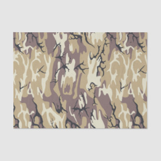 Braune Camouflage Seidenpapier