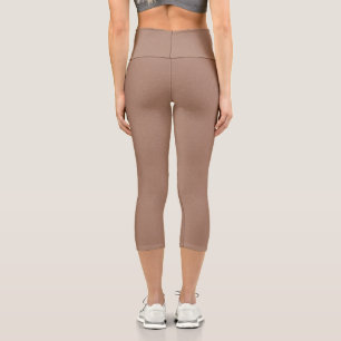 Braune Caprihosen für jeden Anlass Capri Leggings