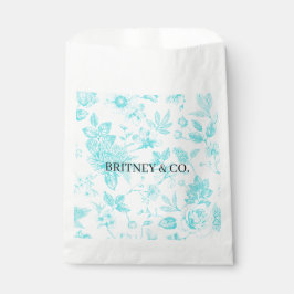 Bräune & Co. Aquamarine Blumenstube Personalisiert Geschenktütchen