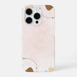 Braune Cream Ästhetik Florale Linktree  | iPhone 16 Pro Hülle