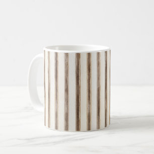 Braune Creme Streifen Kaffeetasse