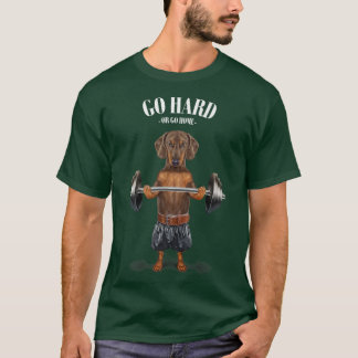 Braune Dackel T-Shirt