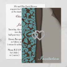 Braune Damaske IMITATE Band Diamante Design