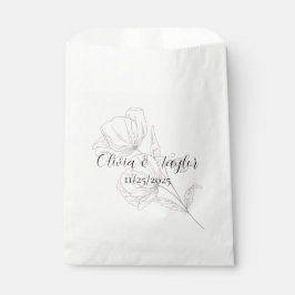 Braune Eleganz Hochzeitsgunstbeutel Geschenktütchen