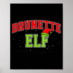 Braune Elfe Weihnachten Familie Passende Gruppe Xm Poster