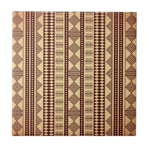 Braune ethnische Textur Fliese