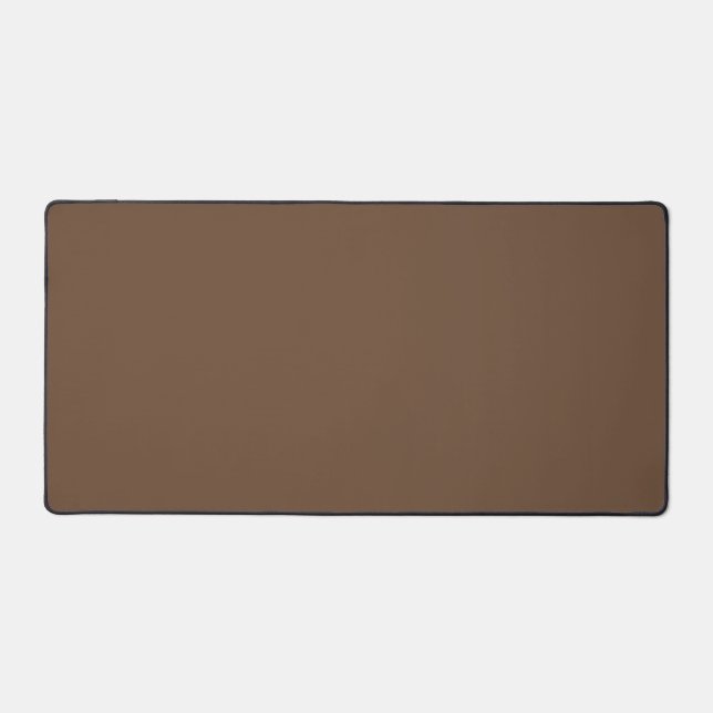 Braune Farbe Einfach einfarbig Schlicht braun Schreibtischunterlage (Vorderseite)