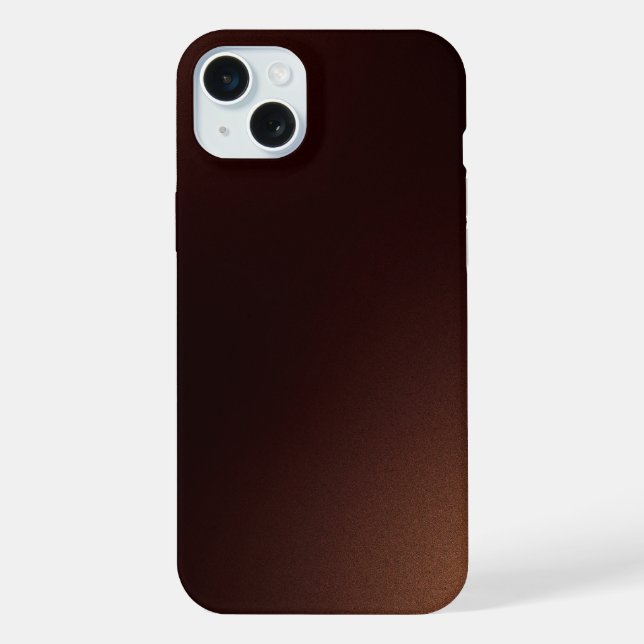 Braune Farbe iPhone 15 Plus Hülle (Rückseite)