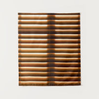 Braune Fensterjalousien