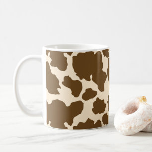 Braune Flecken Kuh Druck Bauernhof Tiere Elegant Kaffeetasse