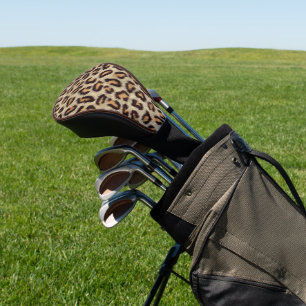 Braune Flecken Leopardenmuster Imitate Pelzstruktu Golf Headcover