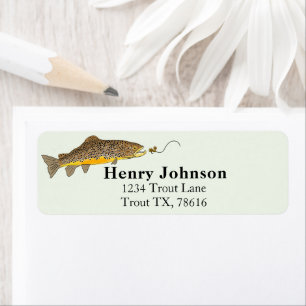 Braune Forelle Fly-Fishing Grafik Braunes Design