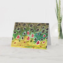 Braune Forellenfische Karte