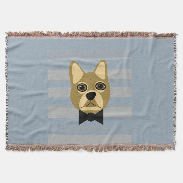 Braune Frenchie Bulldog, Streifen Decke (Vorderseite)