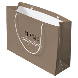 Braune Geschenktasche Große Geschenktüte