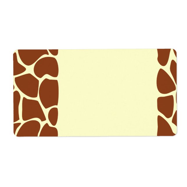 Braune Giraffe Print Muster. (Vorne)