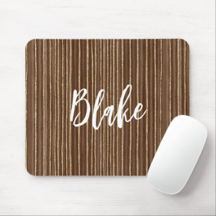 Braune Goldstreifen Mousepad
