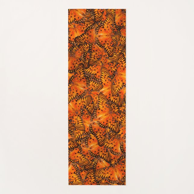 Braune Golfschmetterlinge Yogamatte (Vorderseite)