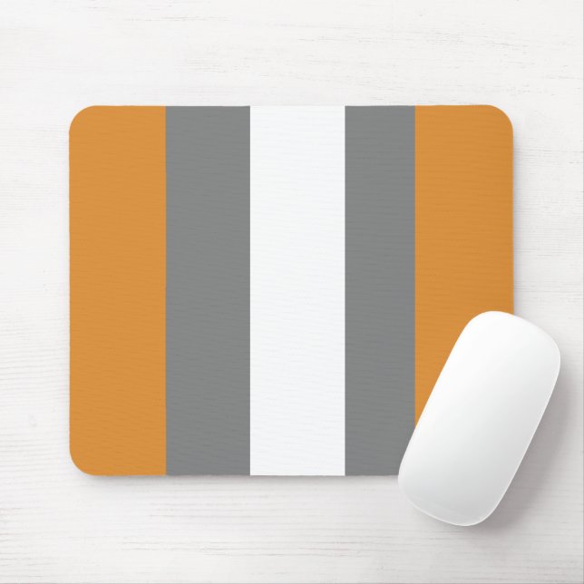 Braune, graue und weiße Streifen Mousepad (Mit Mouse)