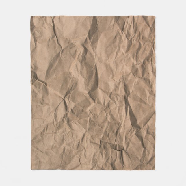 Braune, grob zerbrochene, gerecycelt Papiertextur Fleecedecke (Vorderseite)