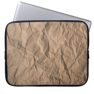 Braune, grob zerbrochene, gerecycelt Papiertextur Laptopschutzhülle