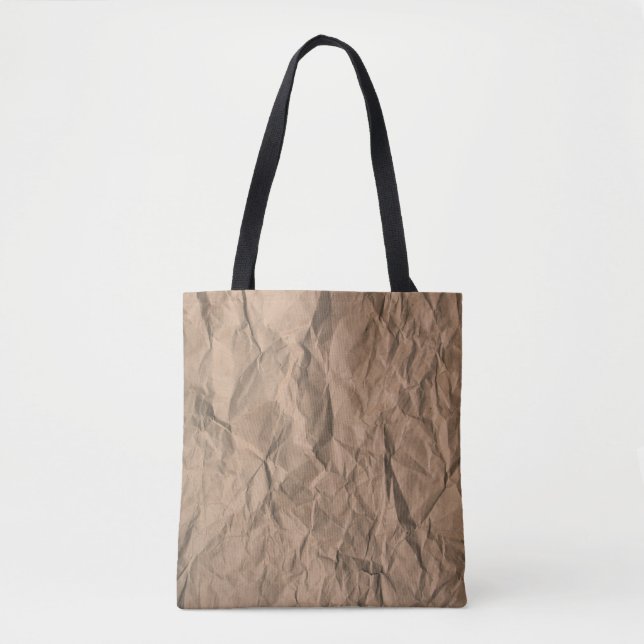 Braune, grob zerbrochene, gerecycelt Papiertextur Tasche (Vorderseite)