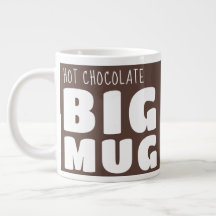 Braune große Tasse für maßgeschneidertes heißes Sc
