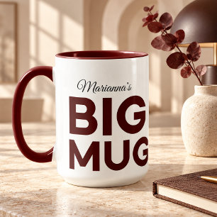 Braune große Tasse   Riesige Tasse   Benutzerdefin