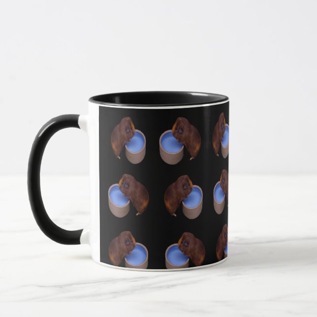 Braune Guinea Schweine Tasse (Links)