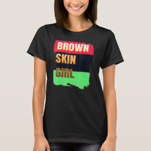 Braune Hautmädchen das Beste in der Welt Melani T-Shirt
