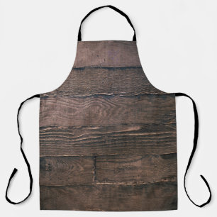 Braune Holzbretter Schürze