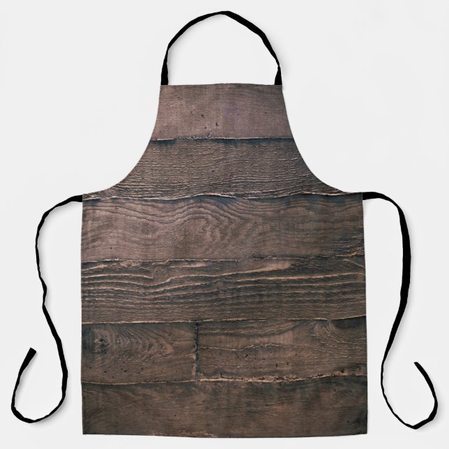 Braune Holzbretter Schürze (Vorderseite)