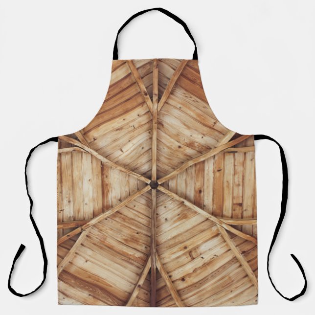 Braune Holzdecke Schürze (Vorderseite)