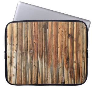Braune Holzfläche Laptopschutzhülle