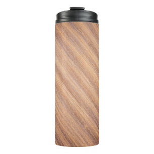 Braune Holzfläche Thermosbecher