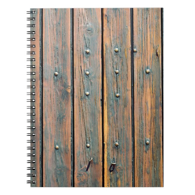 Braune Holzplatte Notizblock (Vorderseite)