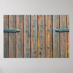 Braune Holzplatte Poster