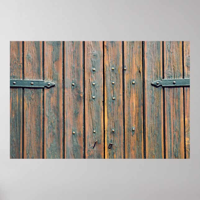 Braune Holzplatte Poster (Vorne)